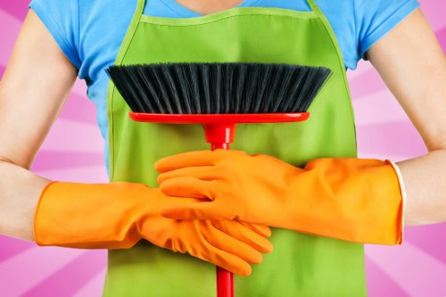 Washroom and high-touch point cleaning in a local commercial property