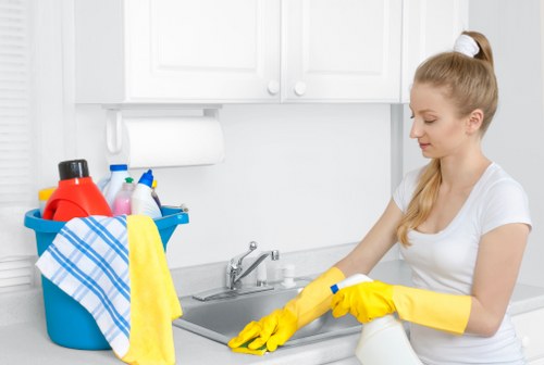 Thorough one time cleaning service for a commercial space in W8